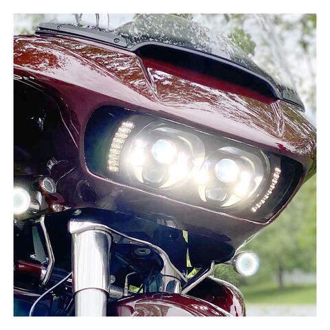 HogWorkz Visionz Led Turn Signal & Drl Vent Inserts For Harley Road Glide 2015-2025