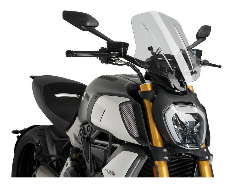 ducati diavel 1200 前期　プーチ スクリーン Puig Touring Naked New Generation Windscreen Ducati Diavel 1260