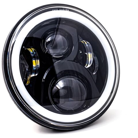 Letric Lighting Co. 7" LED Full-Halo Wide-Array Headlamp For Harley 1994-2025