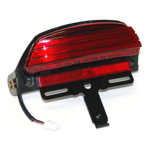 Letric Lighting Co. LED Taillight Assembly w/ Integrated Turn Signals For Harley FXDF 2008-2013