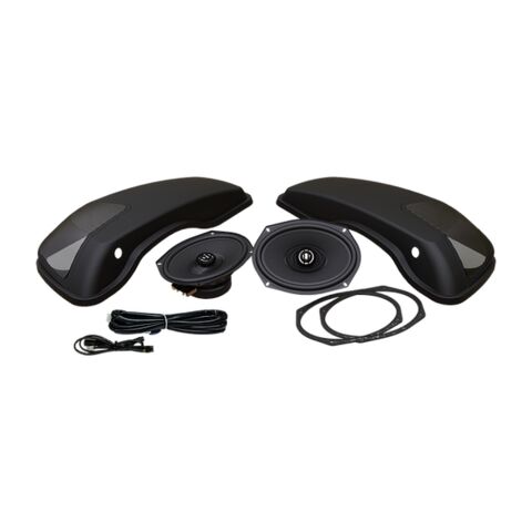 Hogtunes Saddlebag Speaker Lid Kit With XL Speakers For Harley Touring