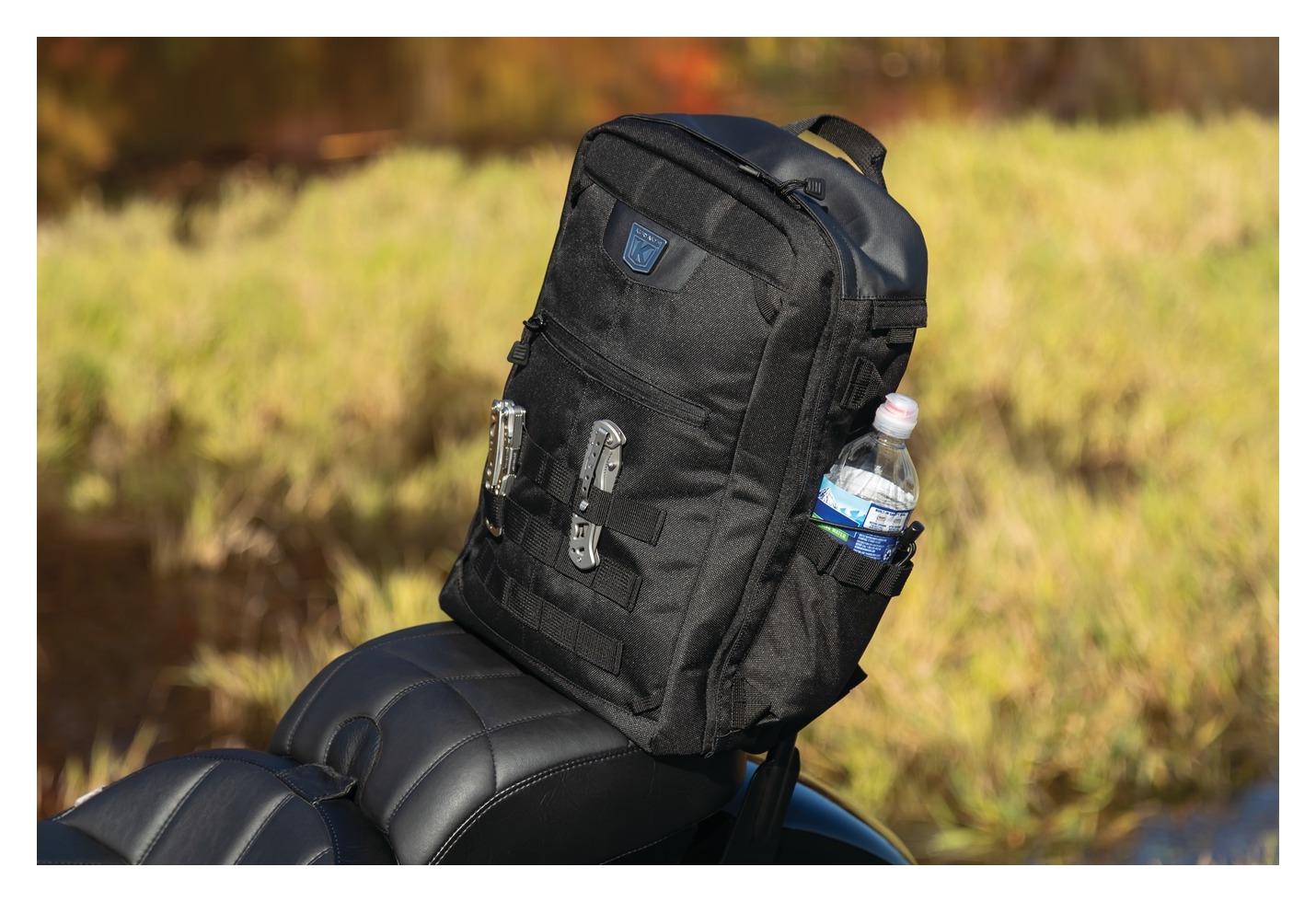 Kuryakyn 5257 Momentum Runaway Backpack: Weather Resistant Motorcycle