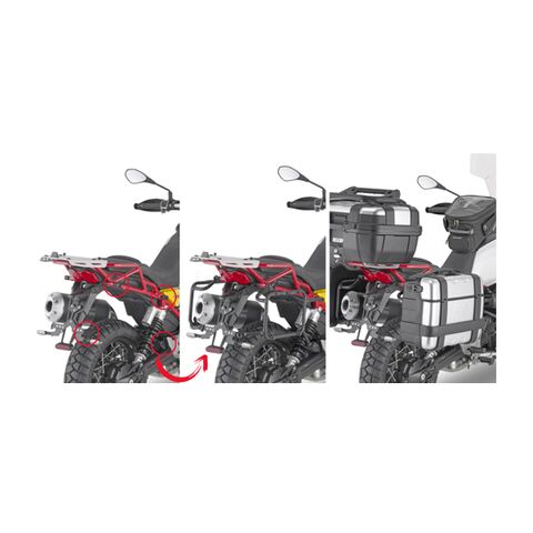 Givi PLOR8203MK Rapid Release Side Case Racks Moto Guzzi V85 TT 2019-2023