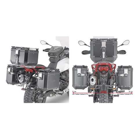 Givi PLOR8203CAM Side Case Racks Moto Guzzi V85 TT 2019-2023