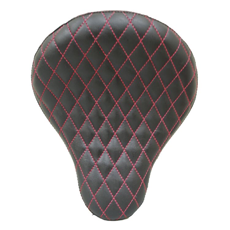 Diamond Tuk With Red Stitching