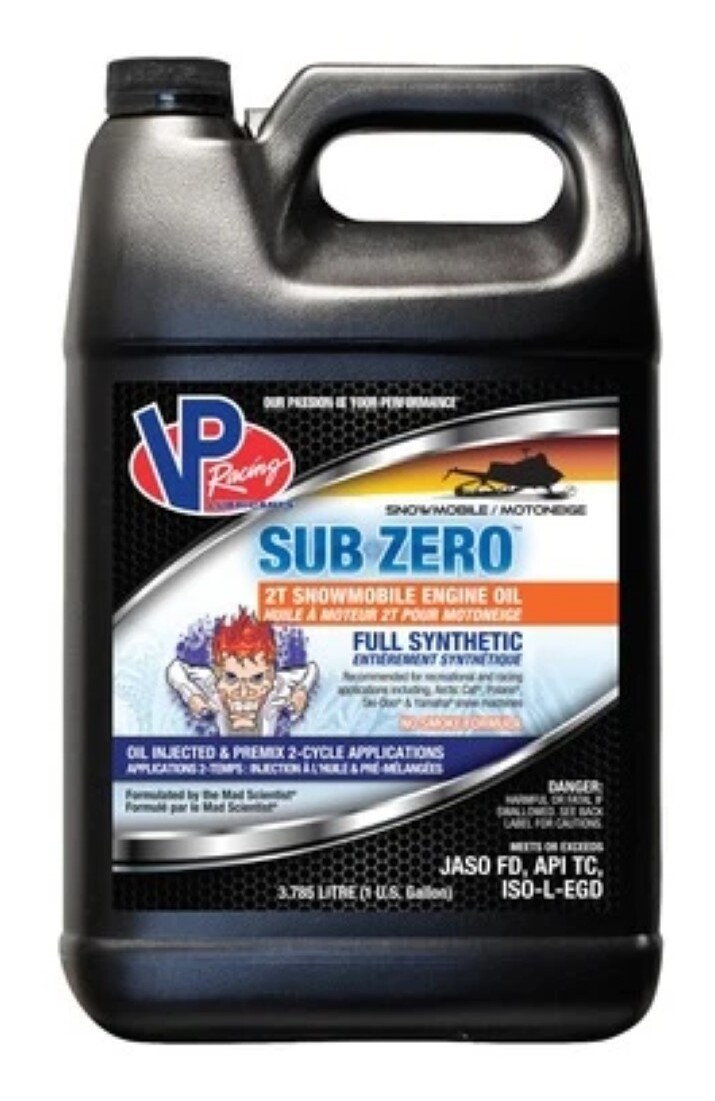 VP Racing SubZero Two Stroke Synthetic Snowmobile Oil Cycle Gear