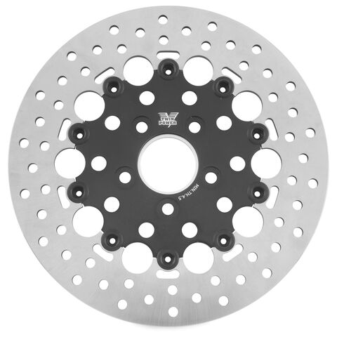 Twin Power Black Floating Hole Rear Rotor For Harley 1984-2017