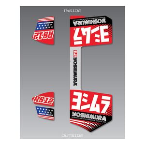 Yoshimura RS-12 Replacement Muffler Decal Set - Cycle Gear