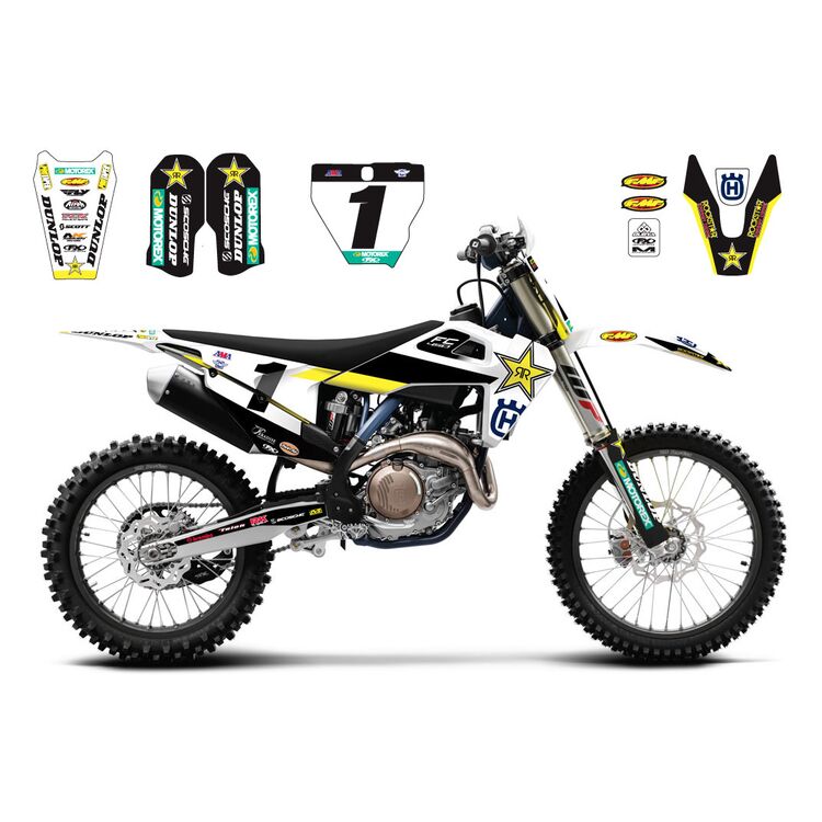 Factory Effex 2020 Rockstar Team Replica Graphics Kit Husqvarna TC / FC / TE / FE / FS 2019-2022