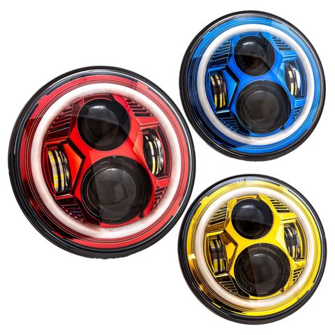 Letric Lighting Co. 7" Color Collection Halo LED Headlamp For Harley 1994-2025