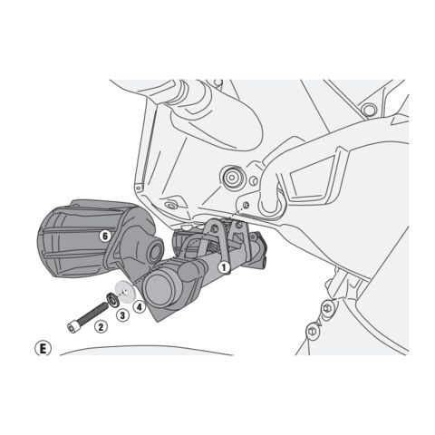 Givi LS7710 Fog Light Mounting Kit KTM 390 Adventure 2020-2024