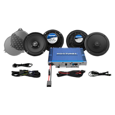 Hogtunes Quadcast 300 Watt Speaker And Amp Kit For Harley Touring 2014-2024