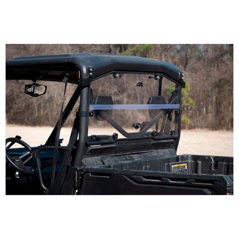 Seizmik Folding Poly Rear Windshield Polaris Ranger 2013-2020