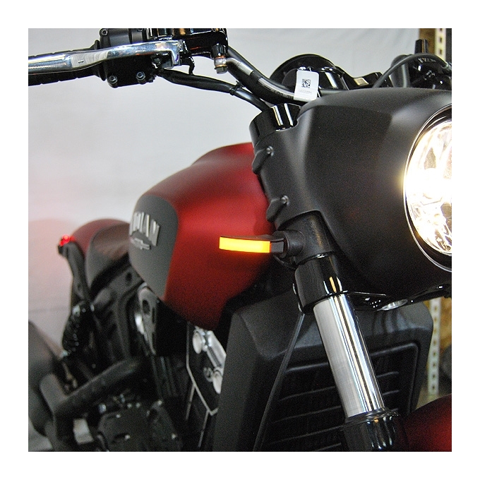 Slim motorcycle LED indicators for Indian Scout models Slim motorcycle LED indicators for Indian Scout models