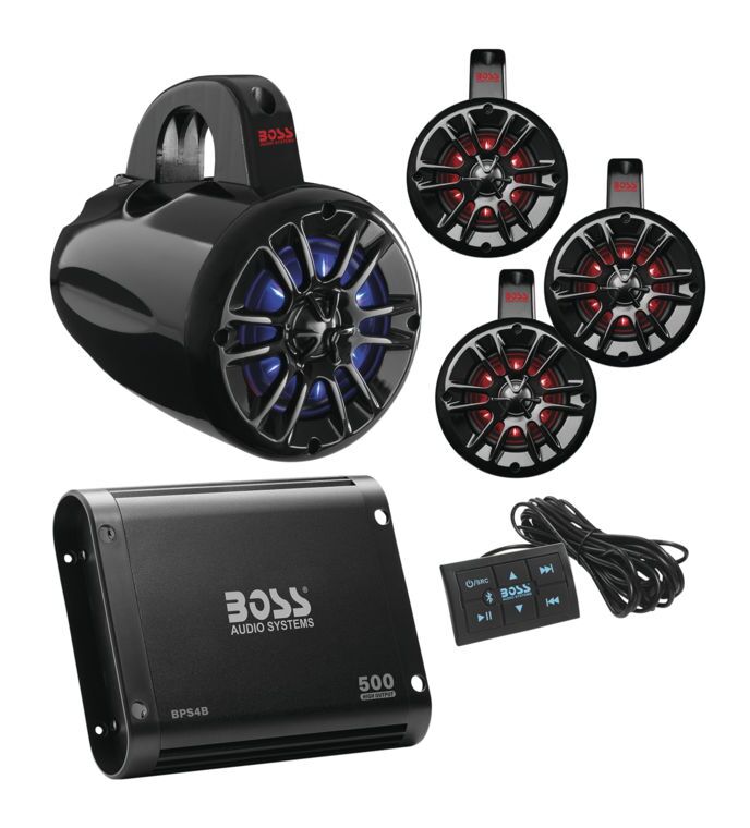 Boss Audio Systems Universal Bluetooth Remote Controlled RGB Audio Kit