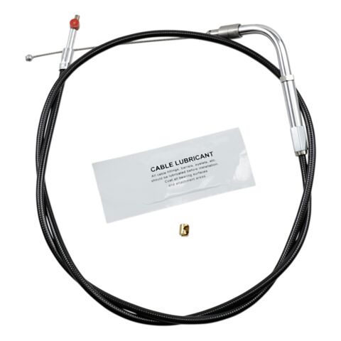 Barnett Black Vinyl Throttle Cable For Harley Softail 2007-2015