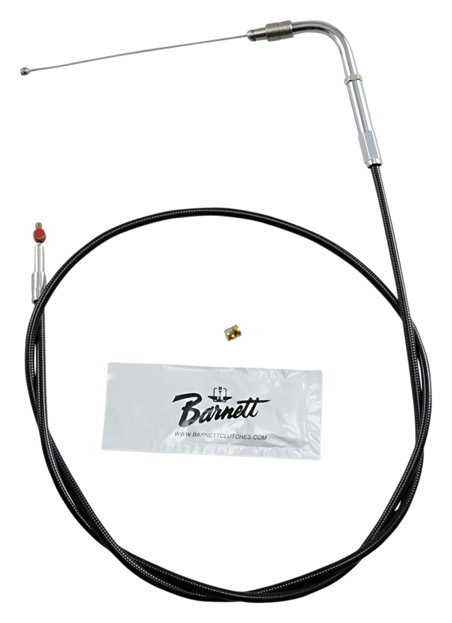 Barnett Black Vinyl Throttle Cable For Harley FLHR 2002-2007