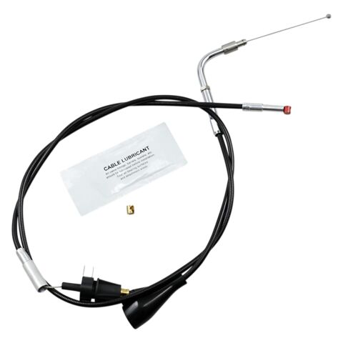 Barnett Black Vinyl Idle Cable For Harley Touring With Cruise 1996-2001
