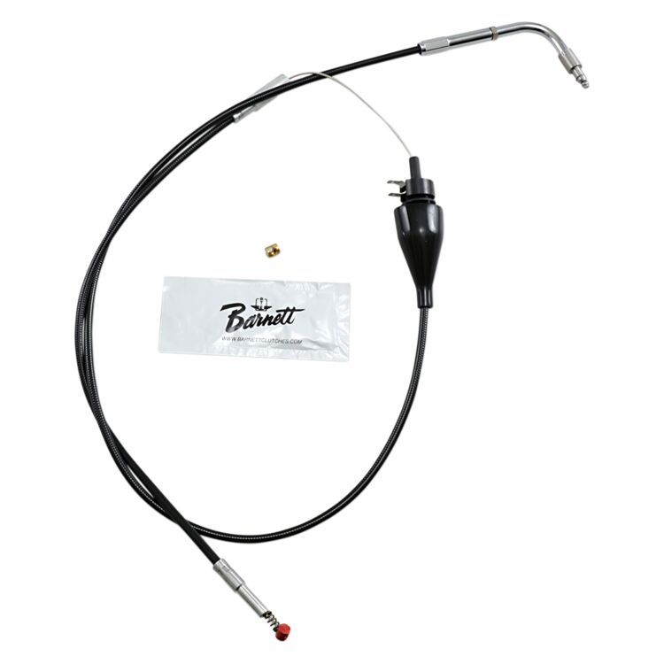 Barnett Black Vinyl Idle Cable For Harley Touring With Cruise 2002-2006