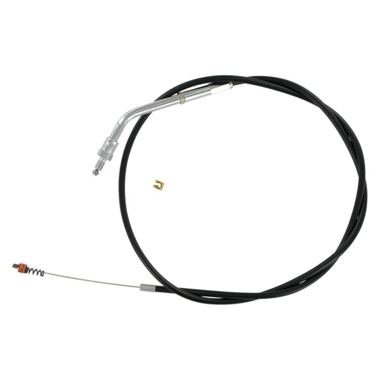 Barnett Black Vinyl Idle Cable For Harley 1981-1989