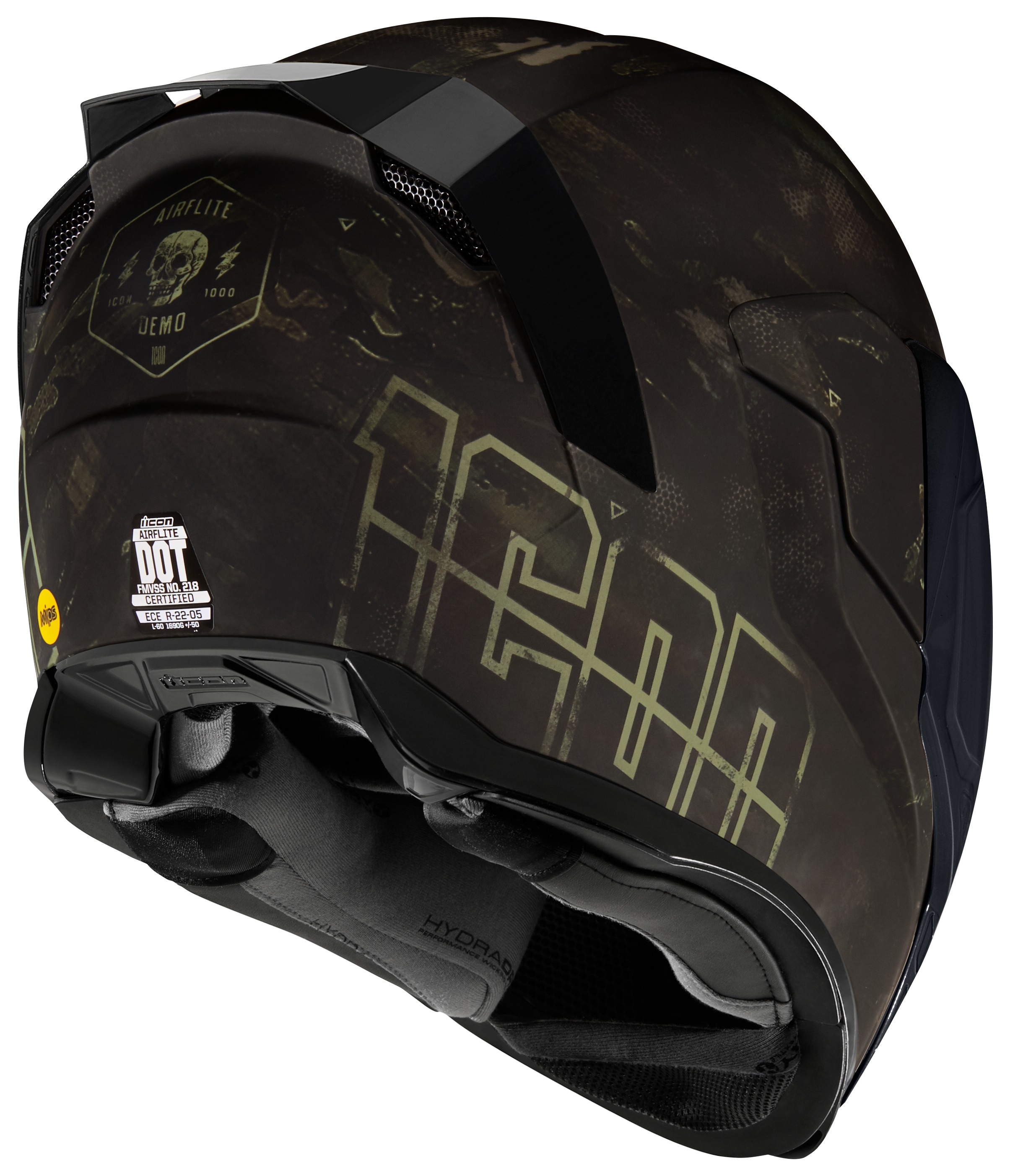 アイコンエアフライトデモミップス3XL Icon Airflite Mips Demo Helmet - Cycle Gear