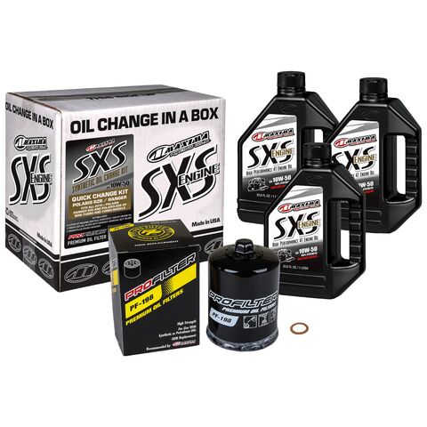 Maxima SxS Full Synthetic Quick Change Oil Kit Polaris Ranger / RZR 2013-2021
