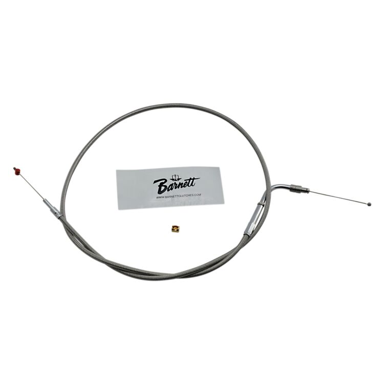 Barnett Stainless Steel Throttle Cable For Harley FLHR 2002-2007
