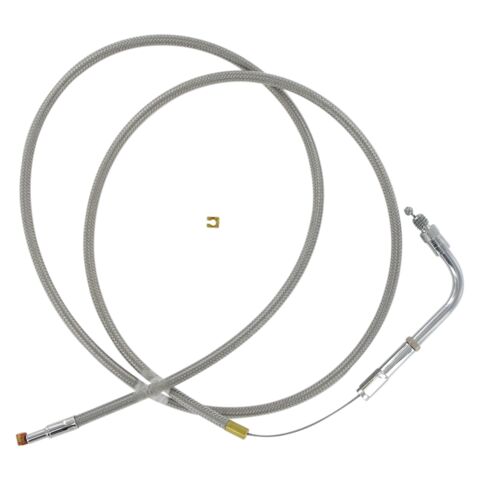Barnett Stainless Steel Throttle Cable For Harley Touring 1984-1989
