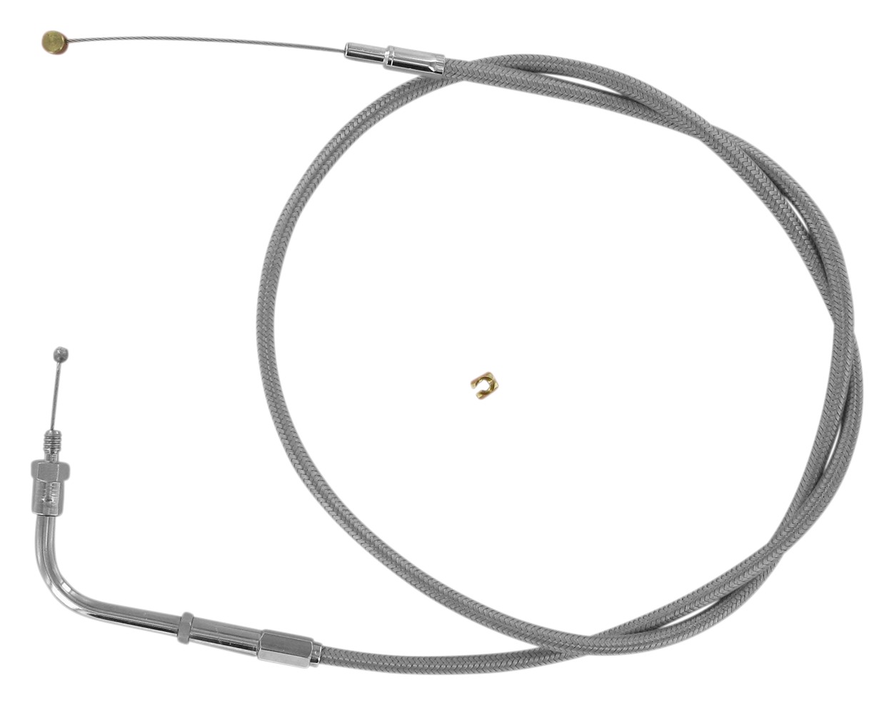 Barnett Stainless Steel Throttle Cable For Harley