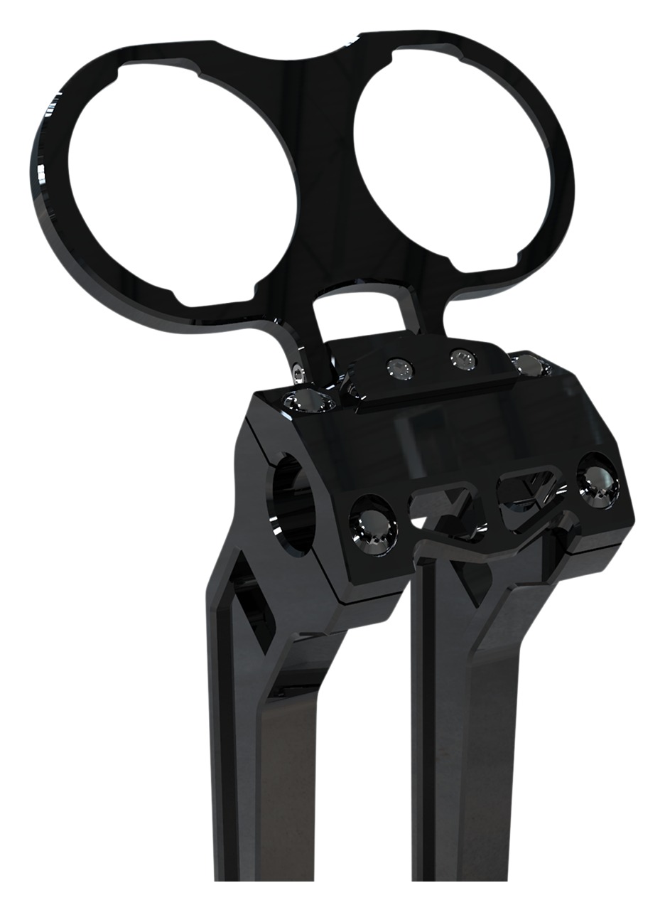 LA Choppers Dual Gauge Mount For Harley Dyna / Sportster 19992022