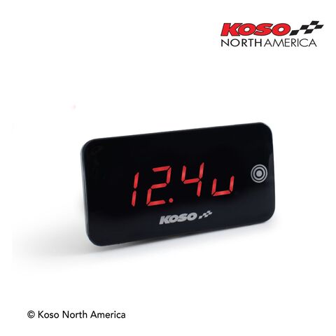 Koso Digital Super Slim Touchscreen Volt / Temperature Meter