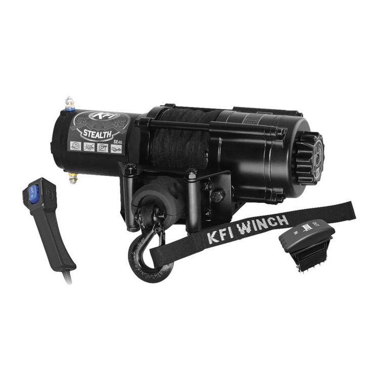 KFI 4500 UTV Stealth Series Standard Winch With Dash Switch Cycle Gear