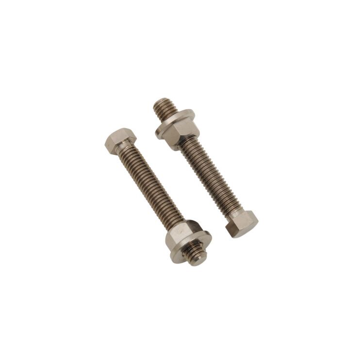Works Connection Titanium Axle Adjuster Bolt Kit Honda / Suzuki / Kawasaki / Yamaha 65cc-450cc