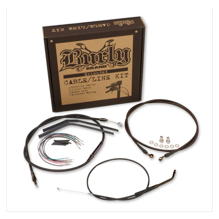 Burly Brand Extended Cable/Line Kit For 12" Apes Honda Rebel 1100 2021-2022