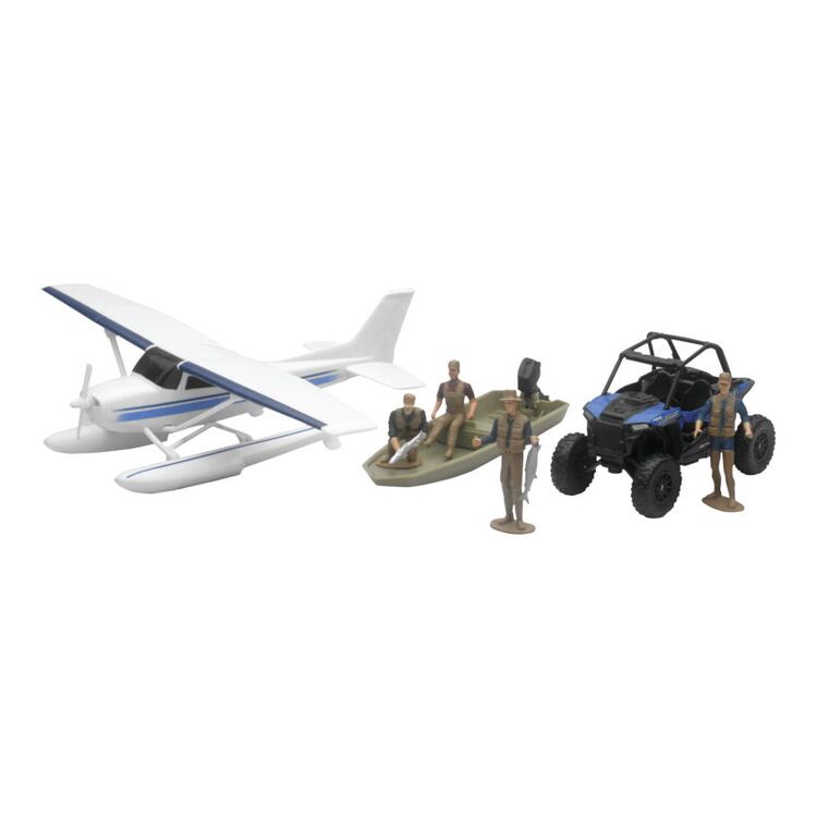 New Ray Toys Polaris RZR XP 1000 with Float Plane 1:32 Model