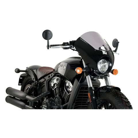 CustomAcces Dark Night Semi-Fairing For Indian Scout Bobber 2018-2024