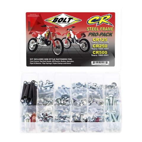 Bolt Hardware Steel Frame Pro Pack Honda 125cc-500cc 1985-2001