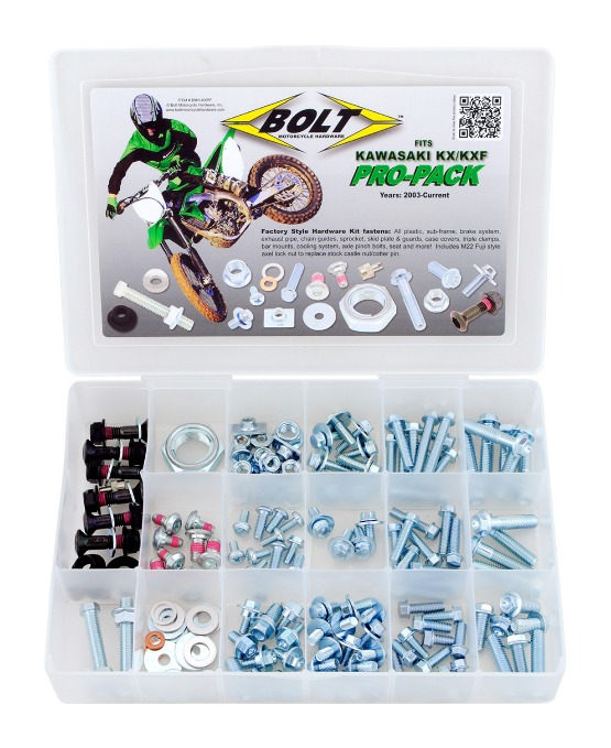 313pc Kawasaki Bolt Kit KX60 KX65 KX80 KX85 KX100 KX125 KX250 - Foto 9