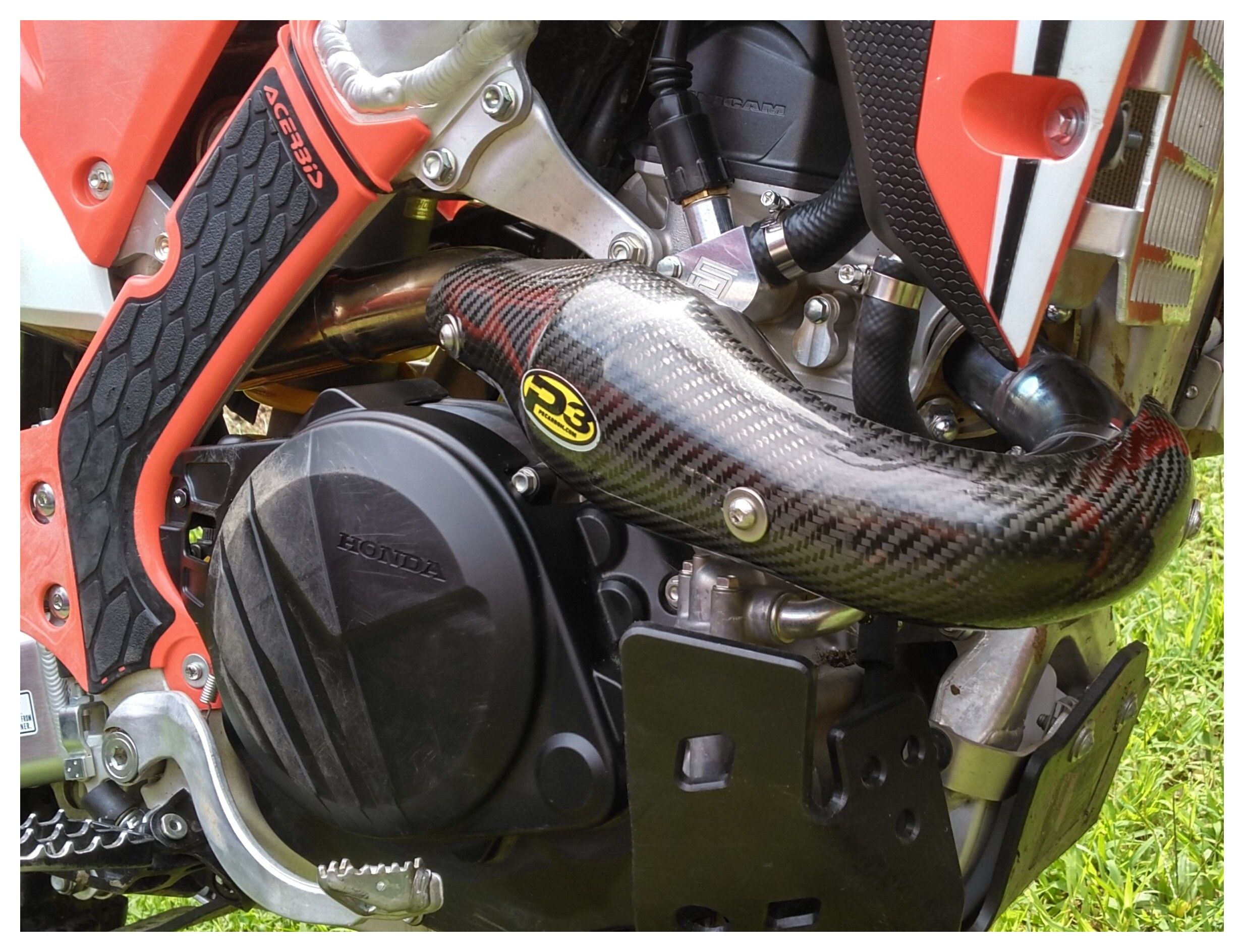 P3 Carbon Fiber MAXCoverage Heat Shield Honda CRF450X / CRF450L / RL 2019-2027