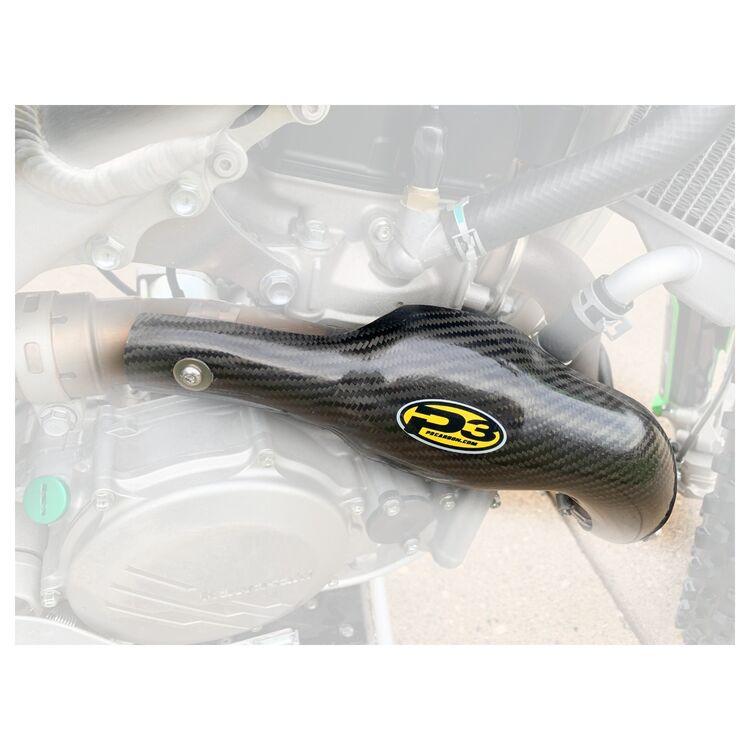 P3 Carbon Fiber MAXCoverage Heat Shield Kawasaki KX450 / KX450X 2019