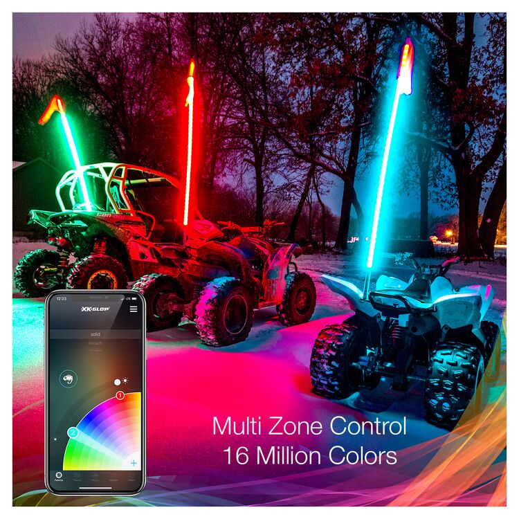 XKGlow 2nd Gen 1-Piece 48" Whip - No Controller