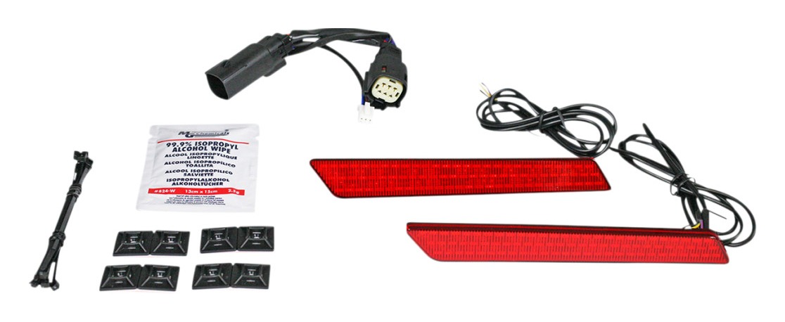 Custom Dynamics Dual Color Saddlebag Latch Lights For Harley Road King / CVO Touring 2014-2022