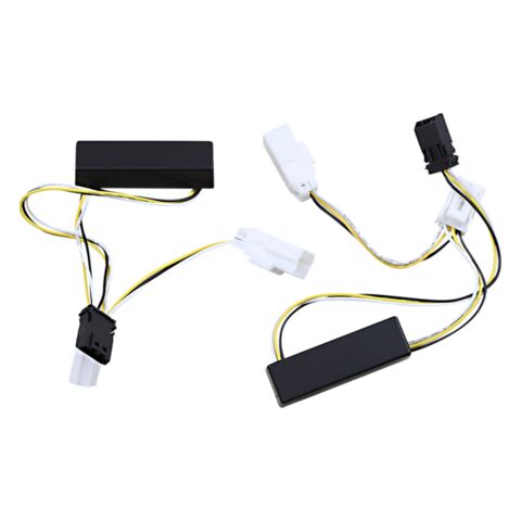 Custom Dynamics Micro Bullet LED Front Turn Signal Adapter For Harley Dyna 2012-2017