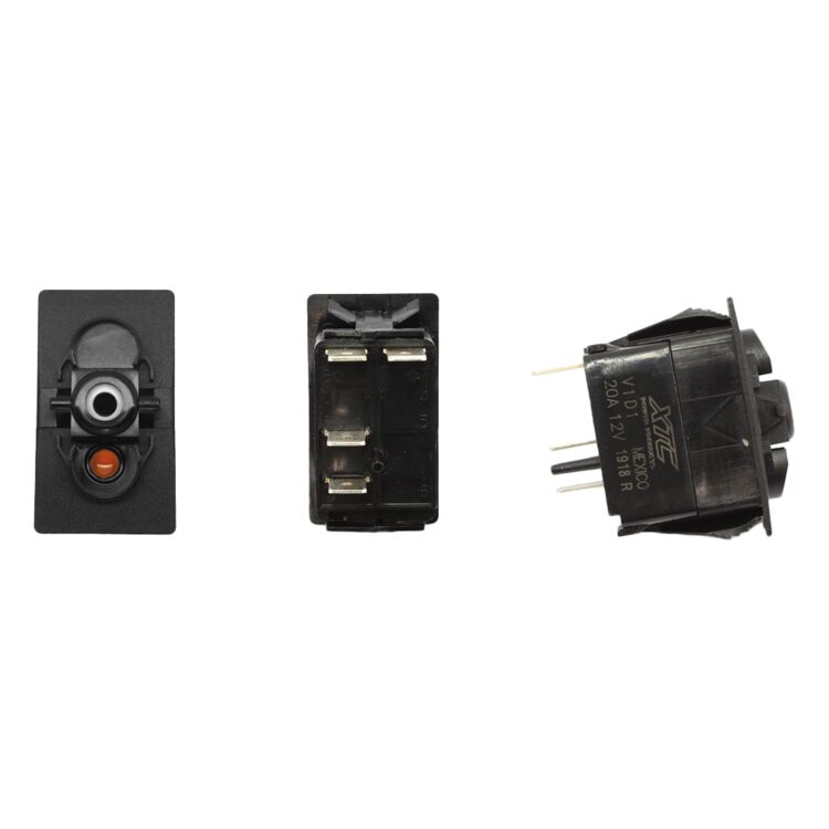 XTC Power Products SPST Carling Rocker Switch with Amber LED