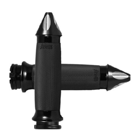 Avon Custom Contour Spike Grips For Harley With Throttle By Wire