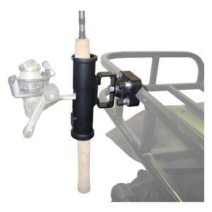 atv fishing accessories KEMIMOTO UTV Ice Auger Holder Tool Rack, Universal U-Bolt Fit 0.79in-1.77in Square Tube Bow Carrier Auger Mount Shovel Axe Holder Compatible with ATV UTV w/Square Bar, Rubber Straps ice fishing Essential Gear for the Ice