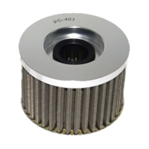 PC Racing FLO Stainless Steel Reusable Oil Filter Kawasaki / Suzuki 250cc-450cc 2004-2026
