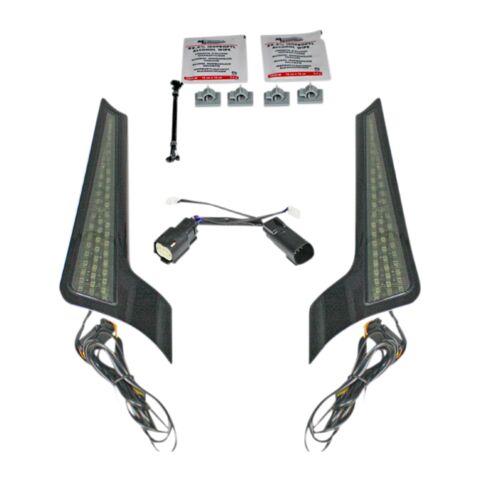 Custom Dynamics Dual Color LED Fascia Panels For Harley Touring 2010-2013