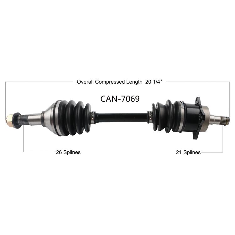 Open Trail OE 2.0 Front Left Axle Can-Am Outlander 800R XMR	2011-2012