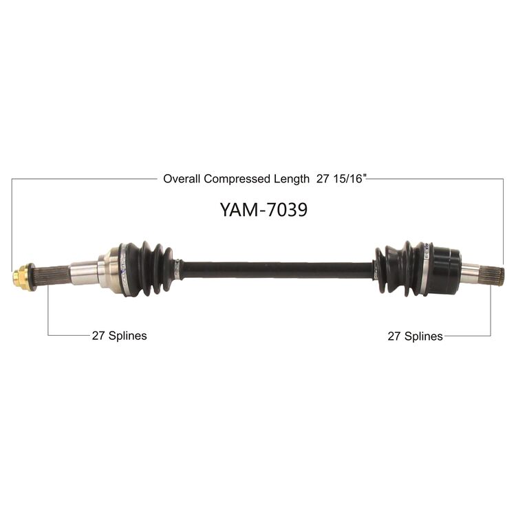 Open Trail OE 2.0 Front Axle Yamaha Wolverine 850 / X2 / X4 2018-2023